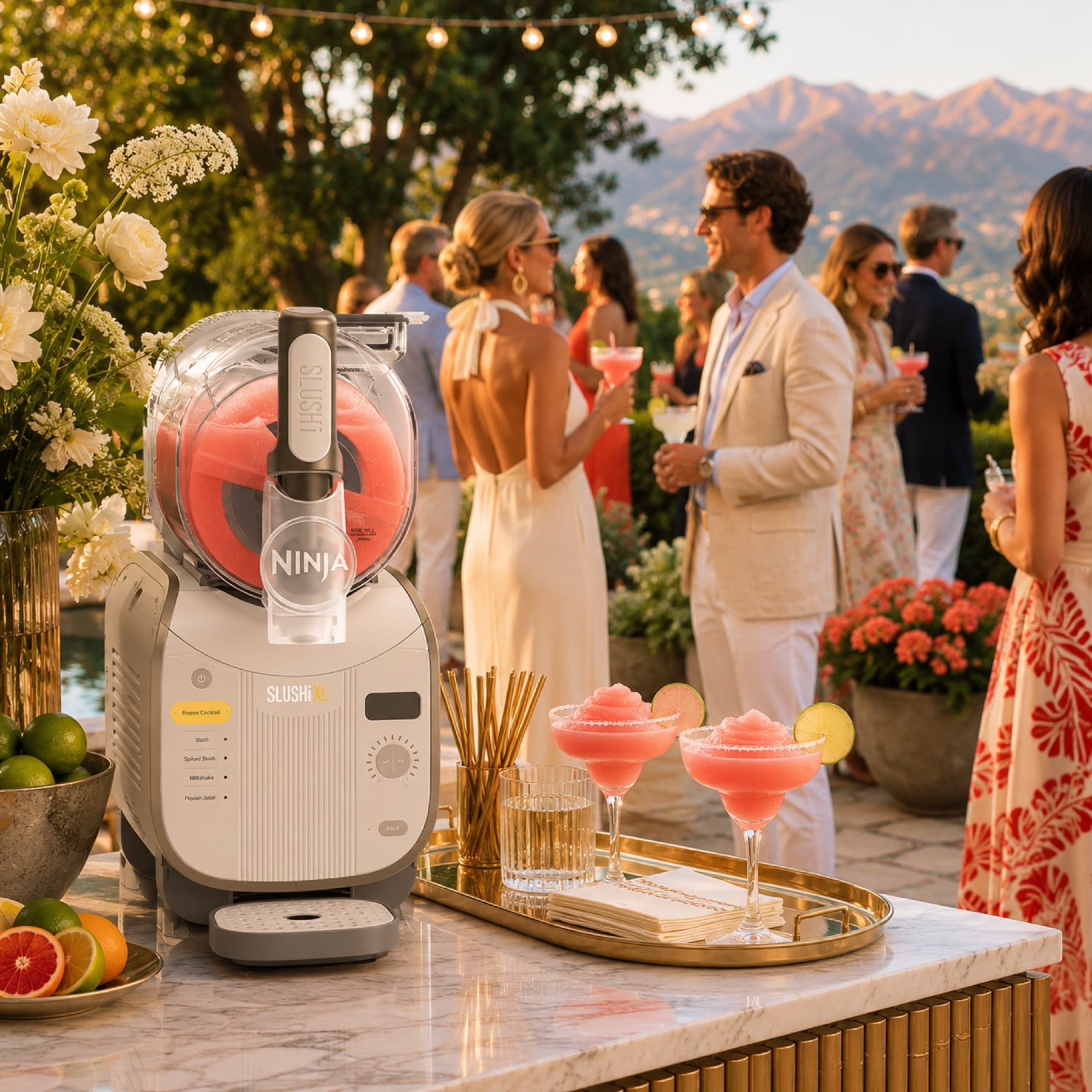 An elevated garden party
